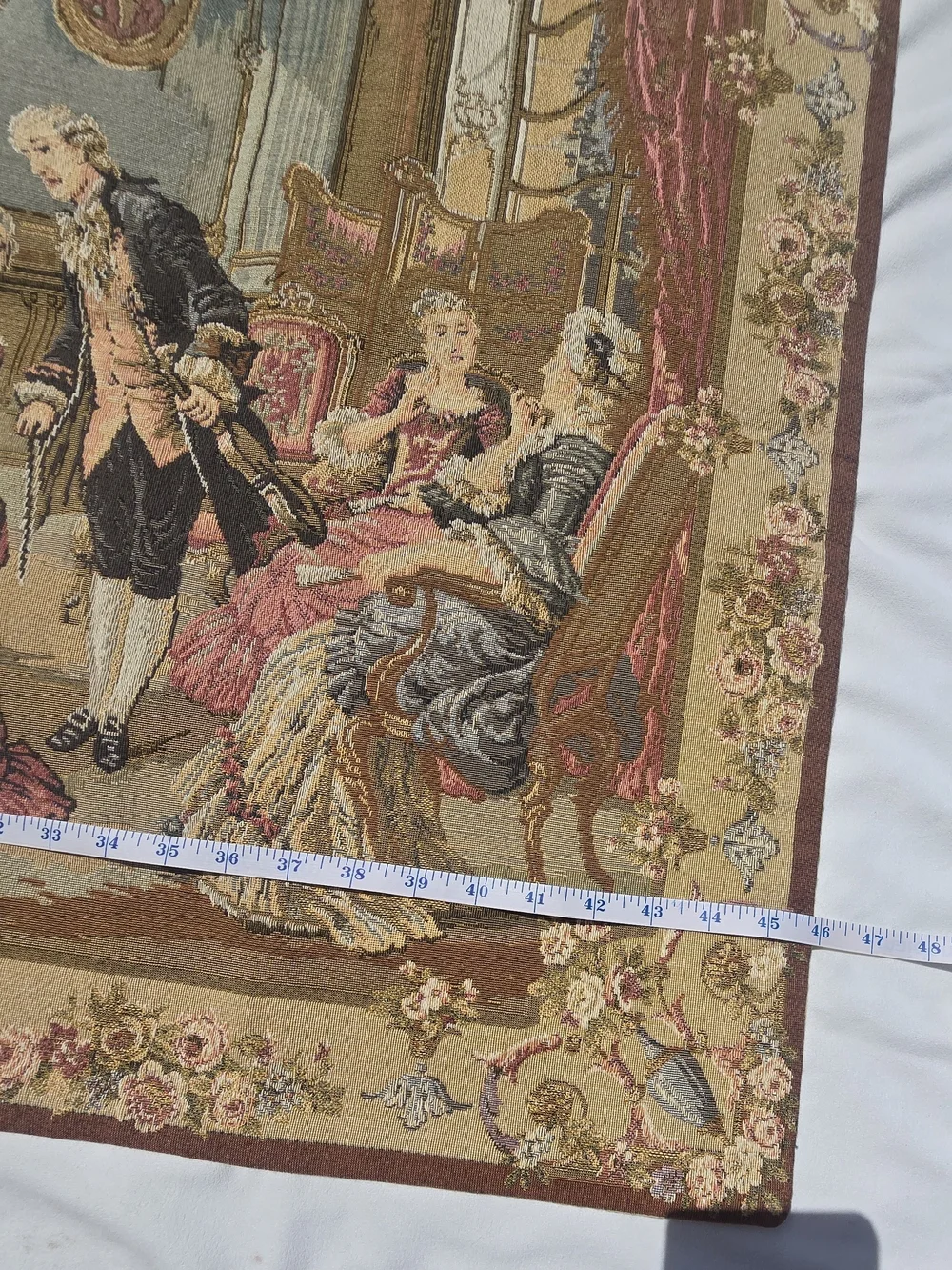 Medeival  Vintage French Amazing Tapestry Pictorial Home Decor Tapestry 3x4 ft - Picture 9 of 12
